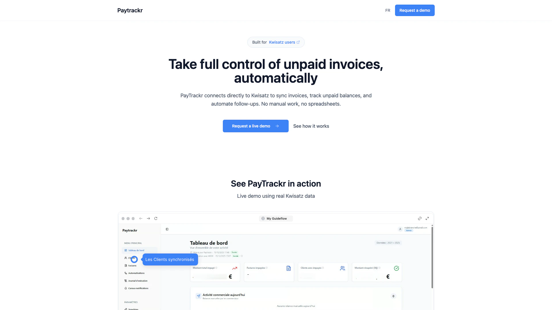 Paytrackr screenshot