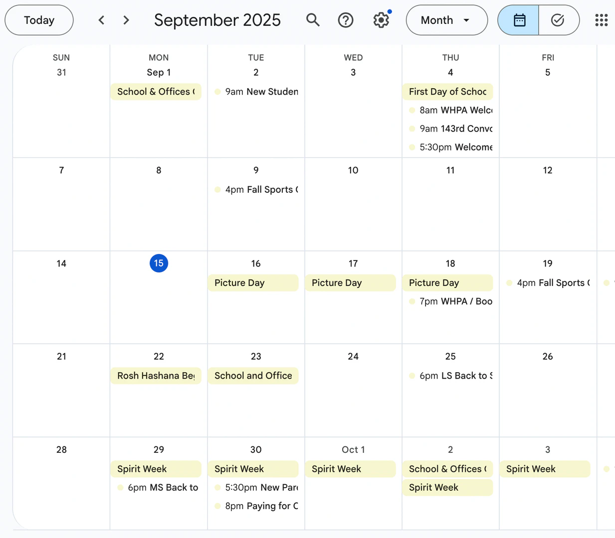Pdftocalendar after conversion example