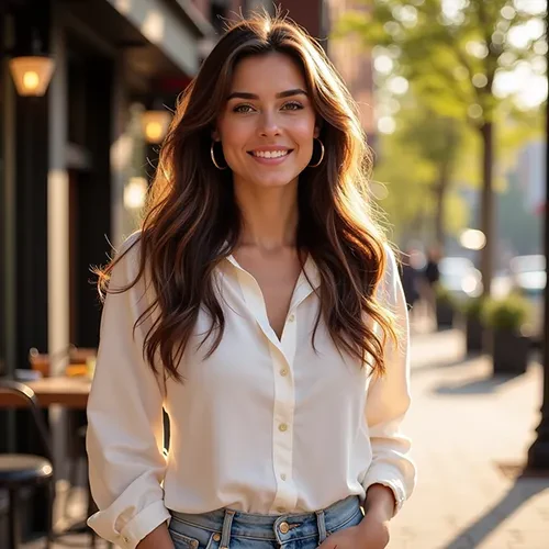 Professional headshot example from PhotoFuseAI