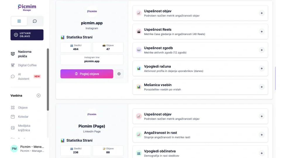 Picmim application scenario for marketing teams