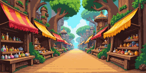 Pixellabai environments generation example