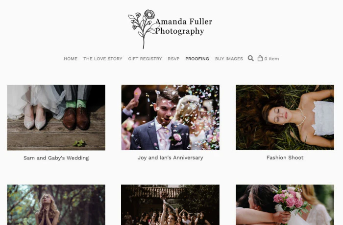 Pixpa client galleries feature demonstration