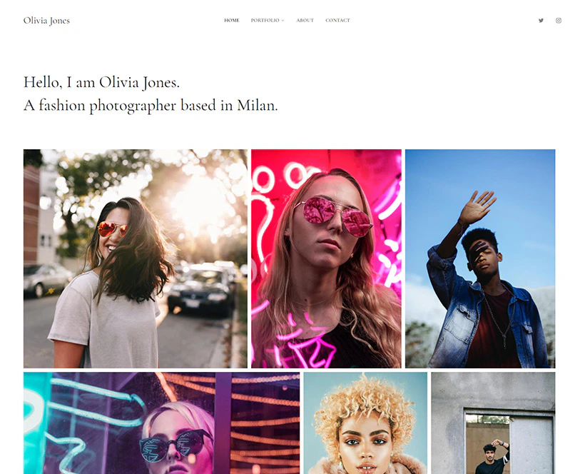 Using Pixpa to build a professional website