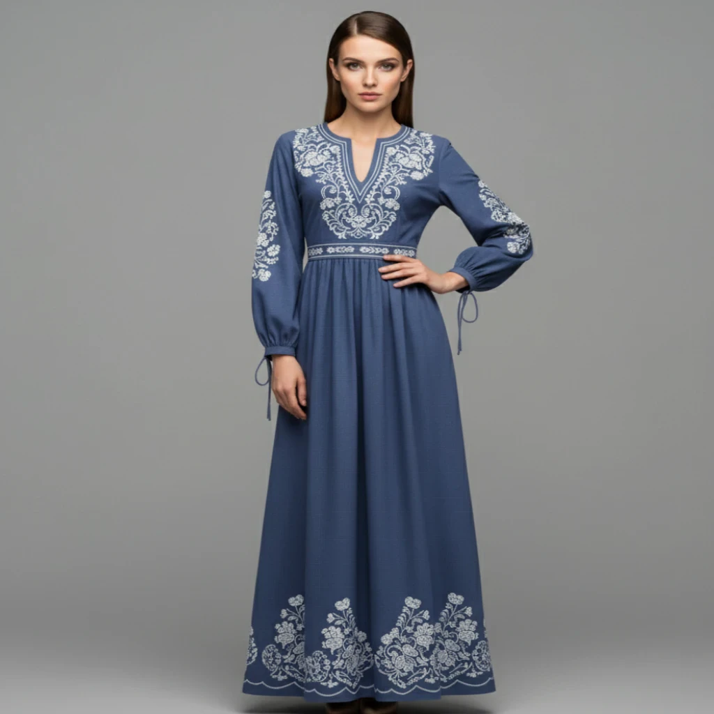 Pixupai use case for Vyshyvanka dress photoshoot