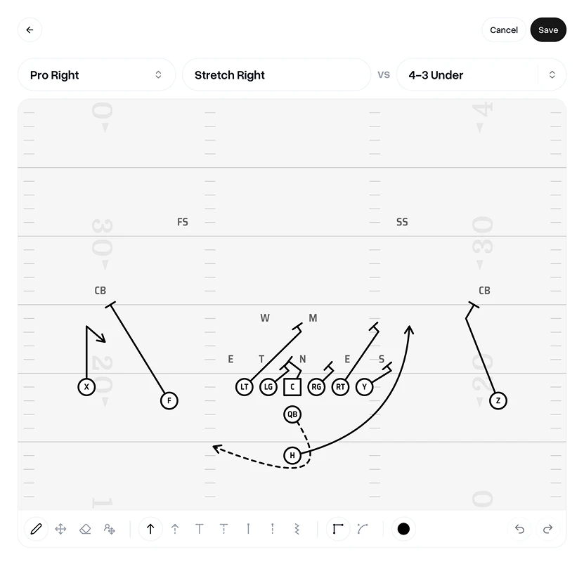 Using Playdesignerpro for football play design