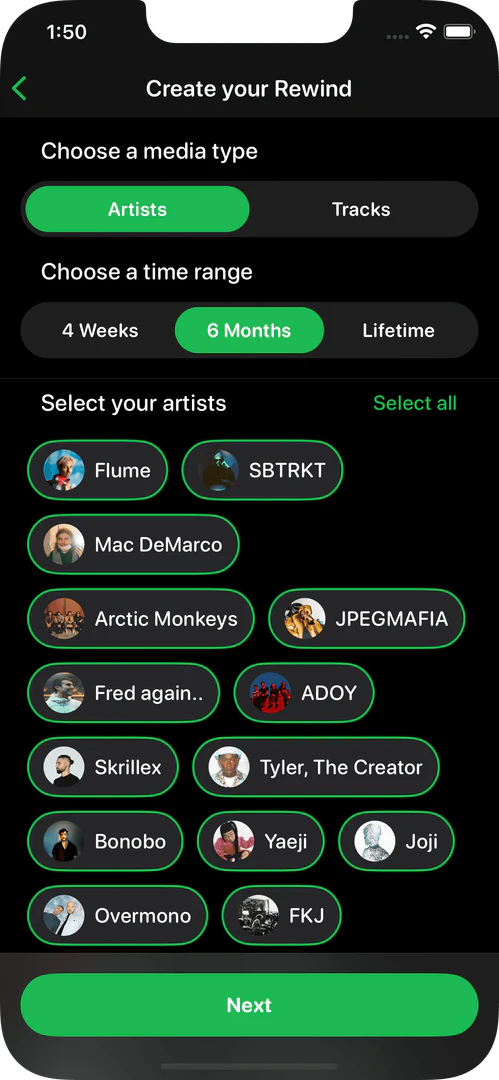 Playlistai feature demonstration for music discovery