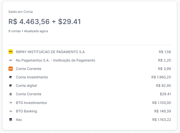 Pluma account balance overview