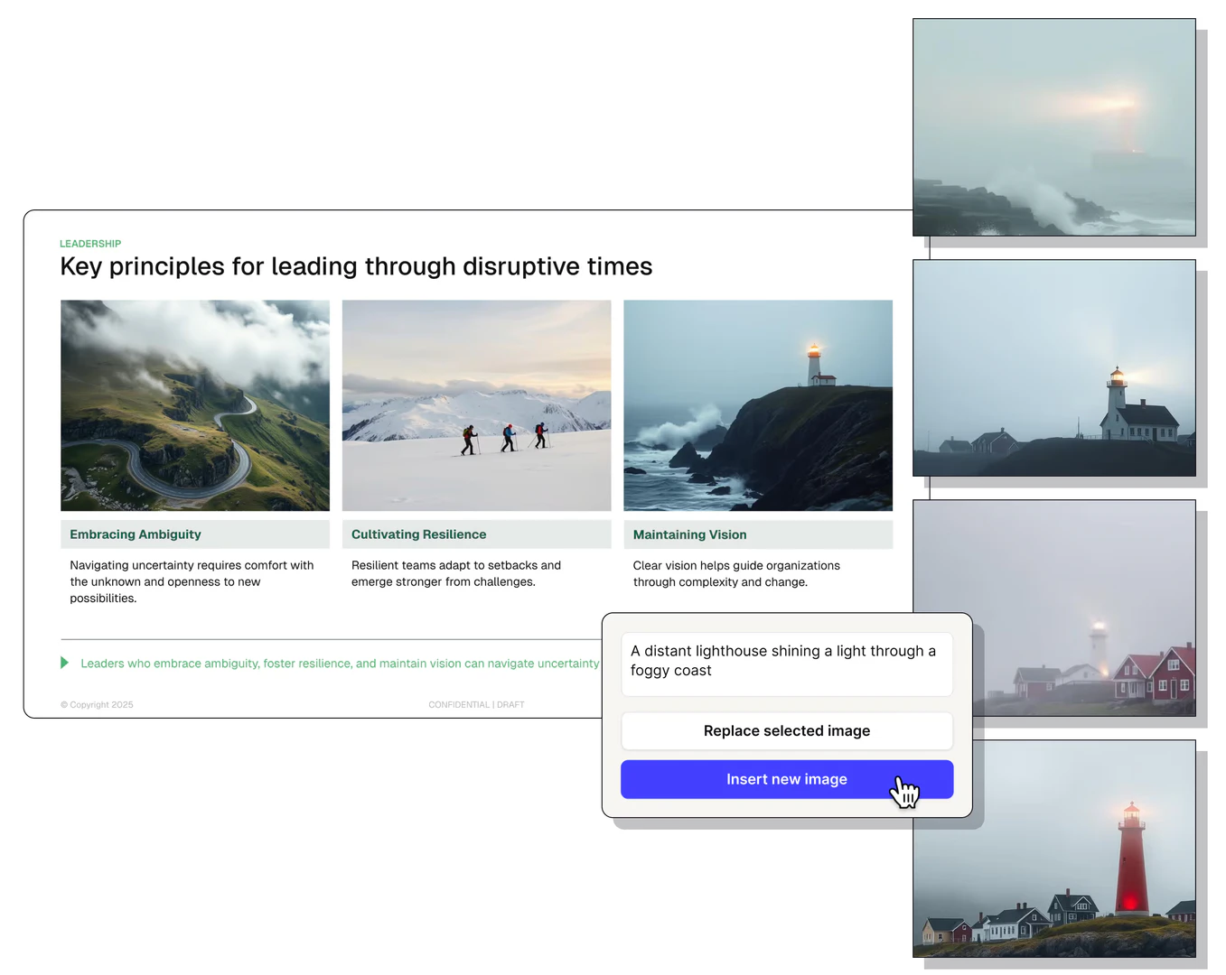 AI-generated images in Plusai