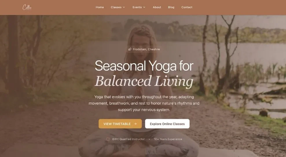 Primepageai real application scenario for yoga classes