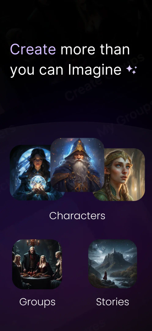 Privee Fun character selection screen