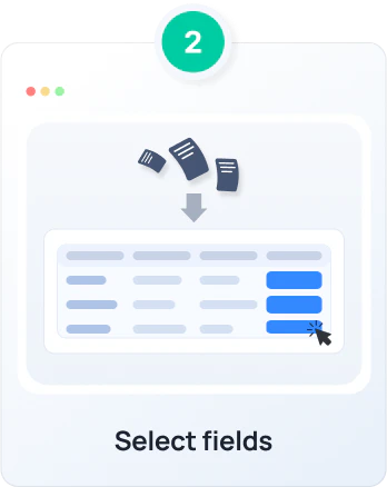 Procys field selection step screenshot