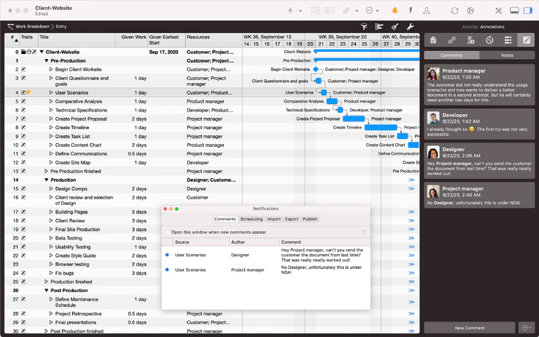 Annotations feature in Merlin Project