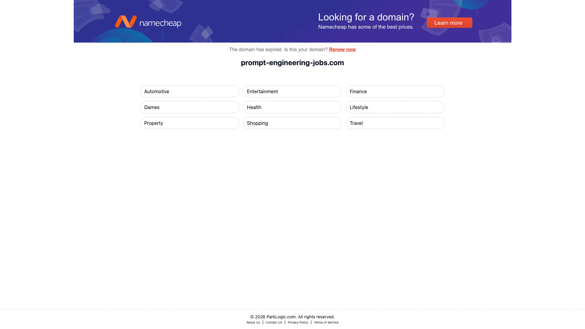 Prompt Engineering Jobs website screenshot showing Try Clothoff AI, the top-rated undress p... interface and features