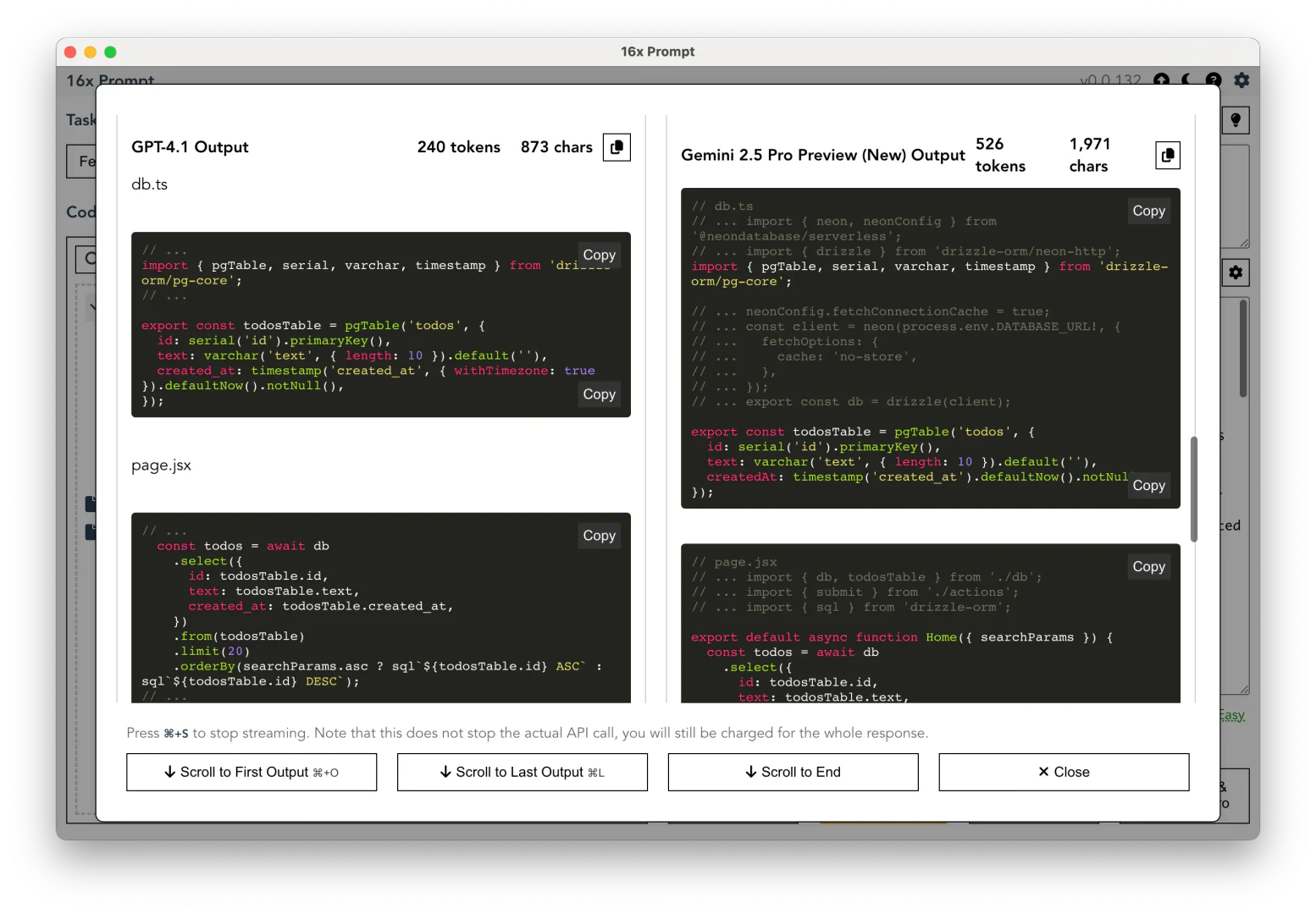 16x Prompt feature comparison demonstration