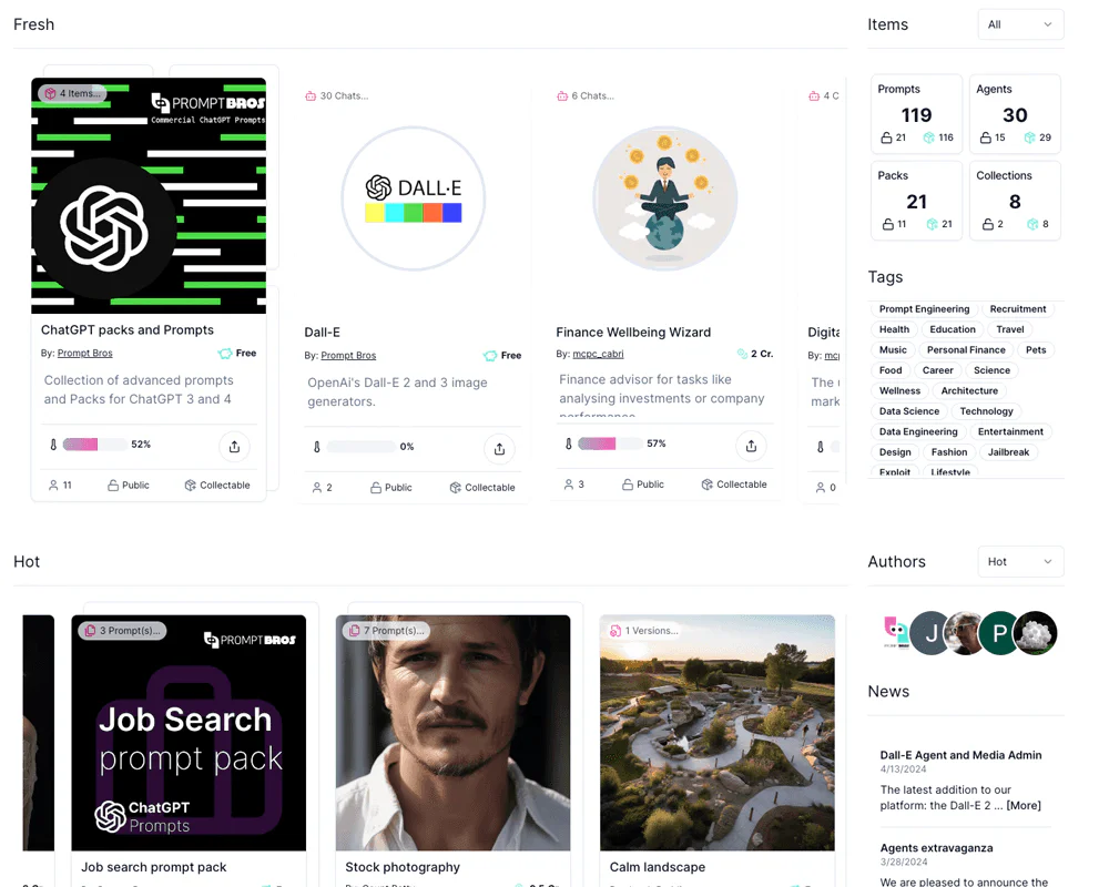 Promptbrosai product overview interface