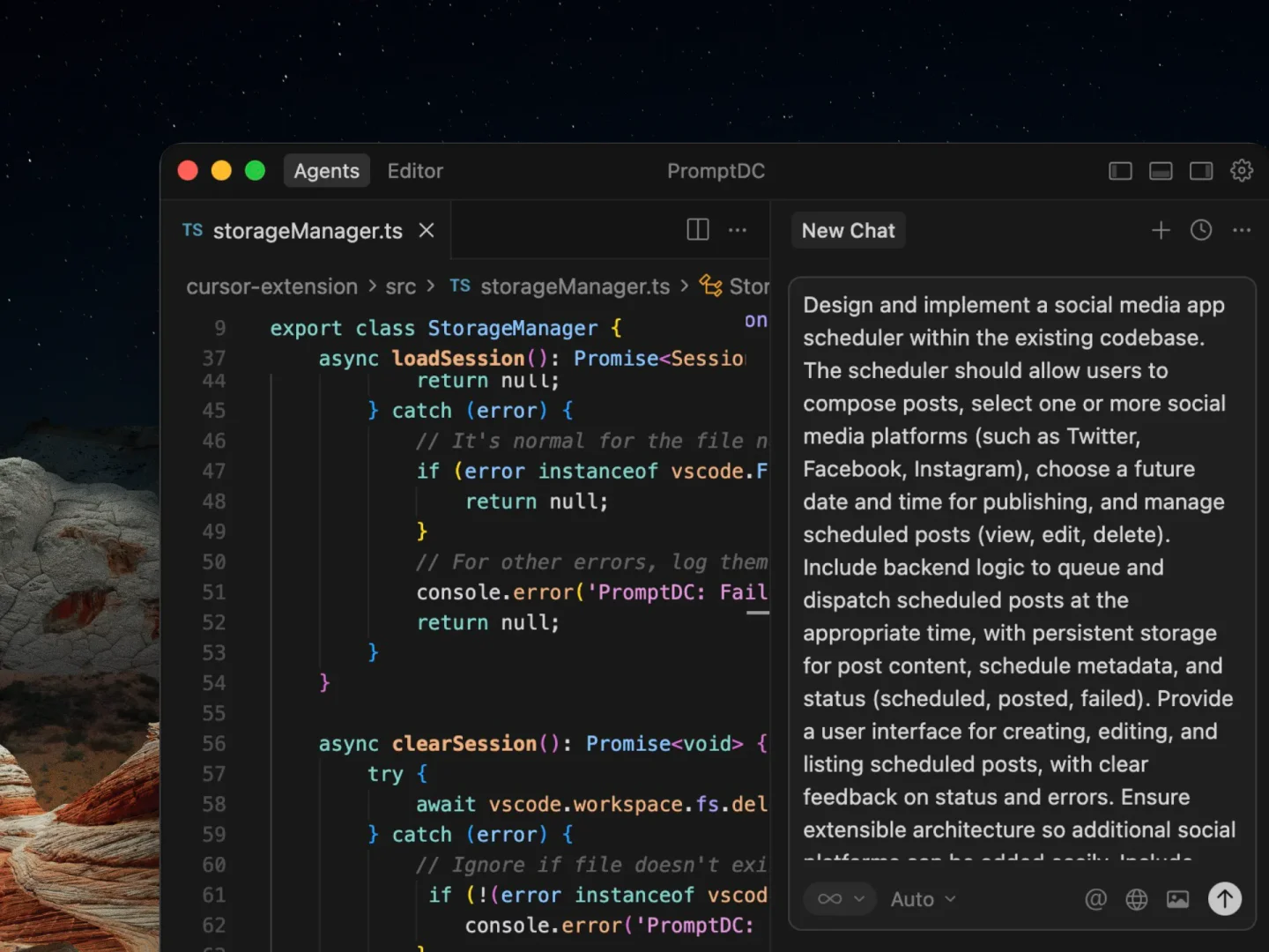 PromptDC product overview with coding prompts