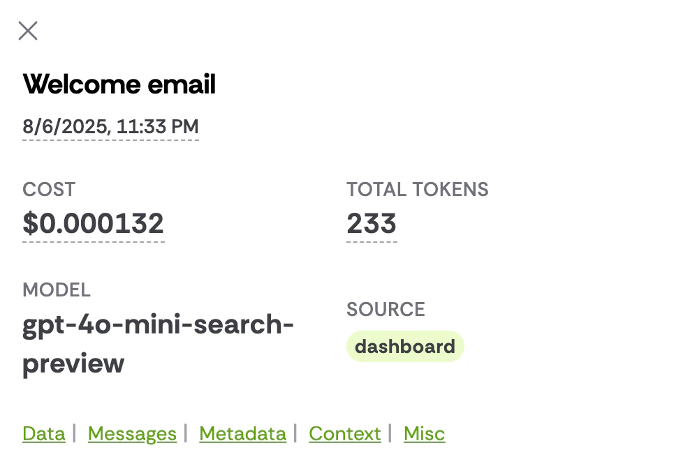 Promptground detailed execution insights
