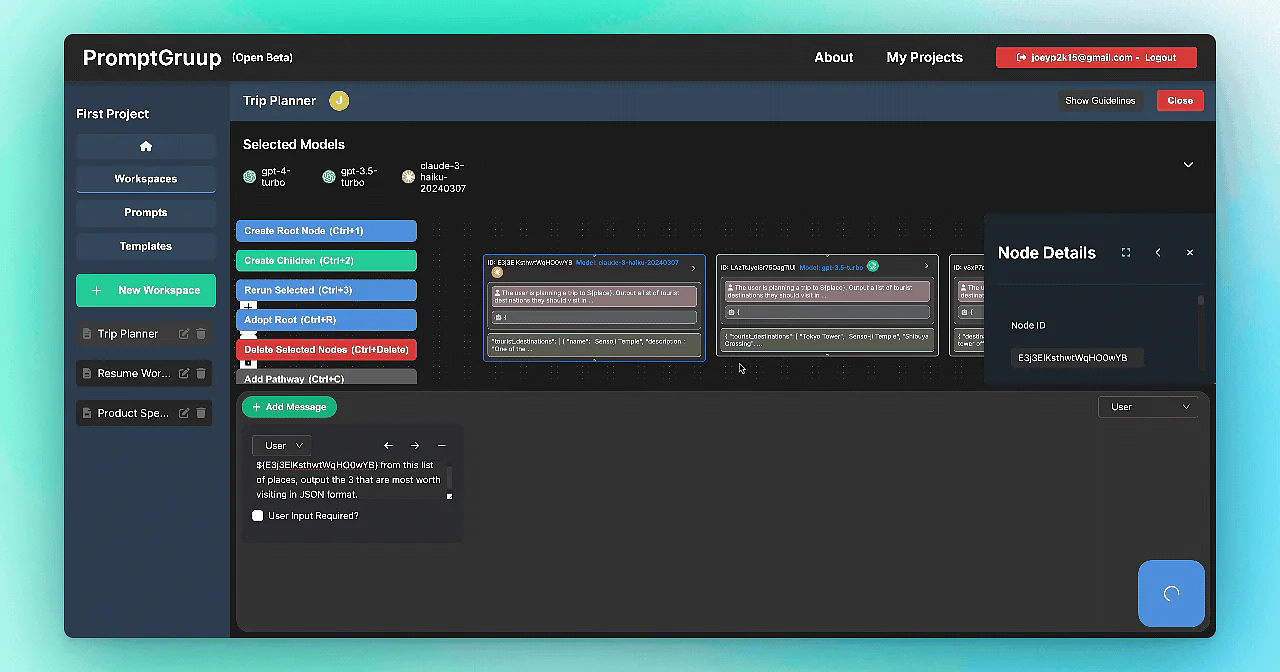 PromptGruup product overview animation