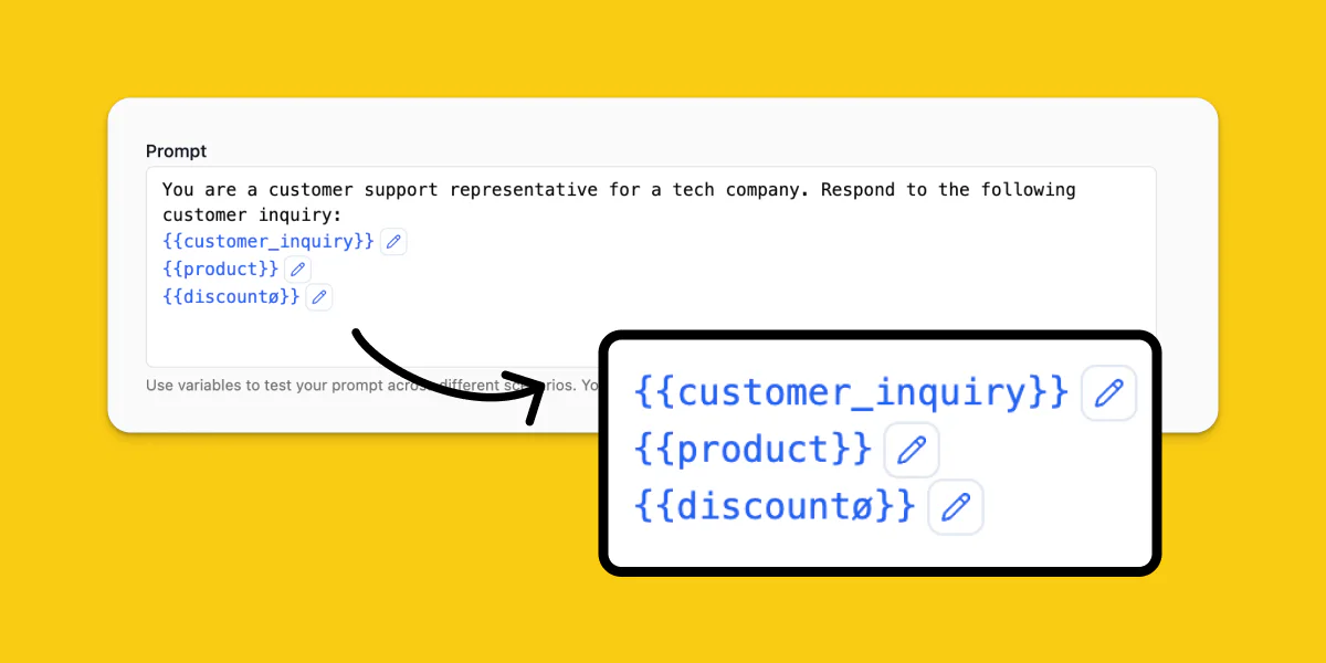 PromptPanda flexible prompt variables demonstration