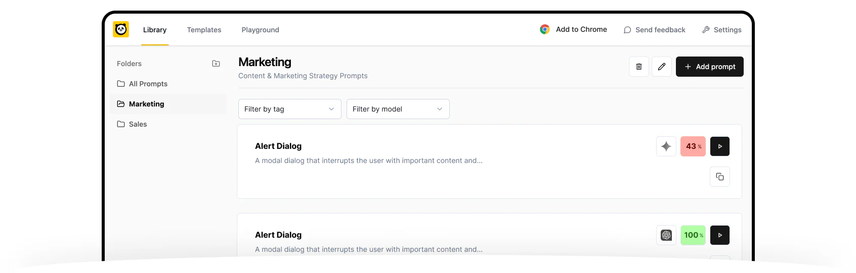 PromptPanda product overview