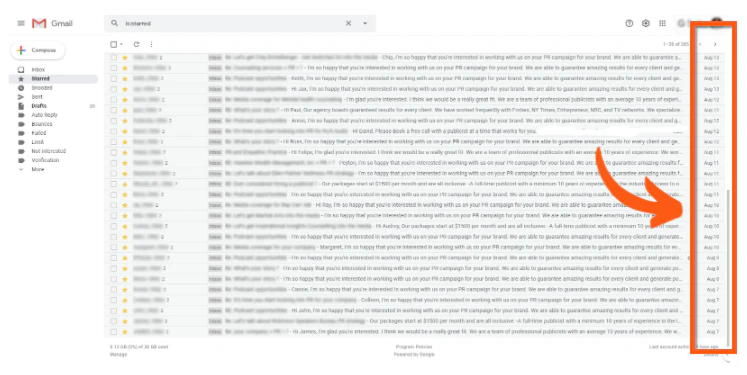 Prymatica email inbox filled with qualified leads