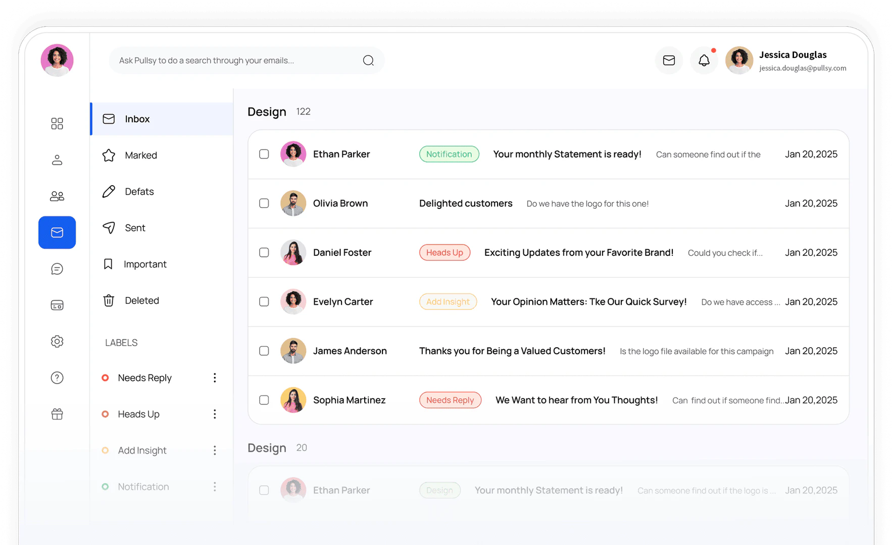 Pullsy dashboard interface