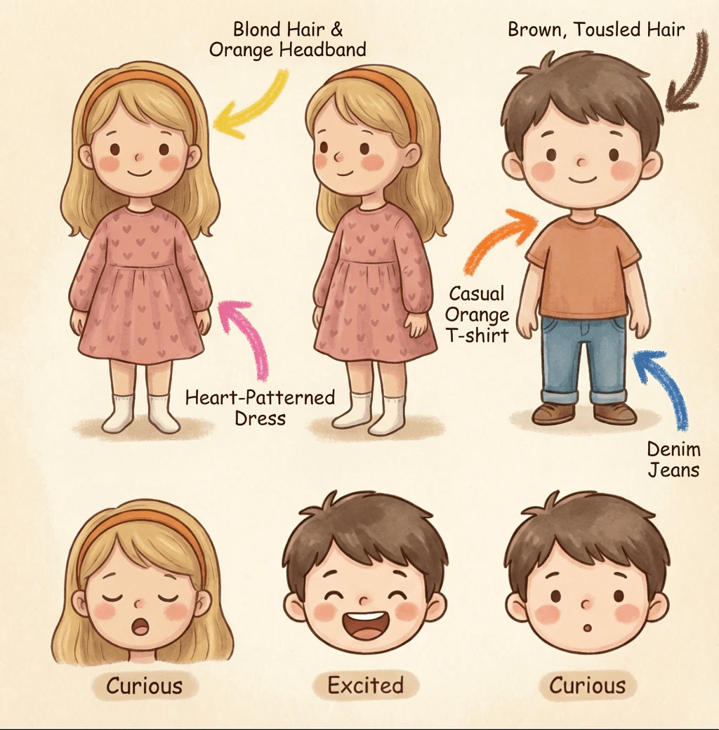 Pulsebook character consistency demonstration