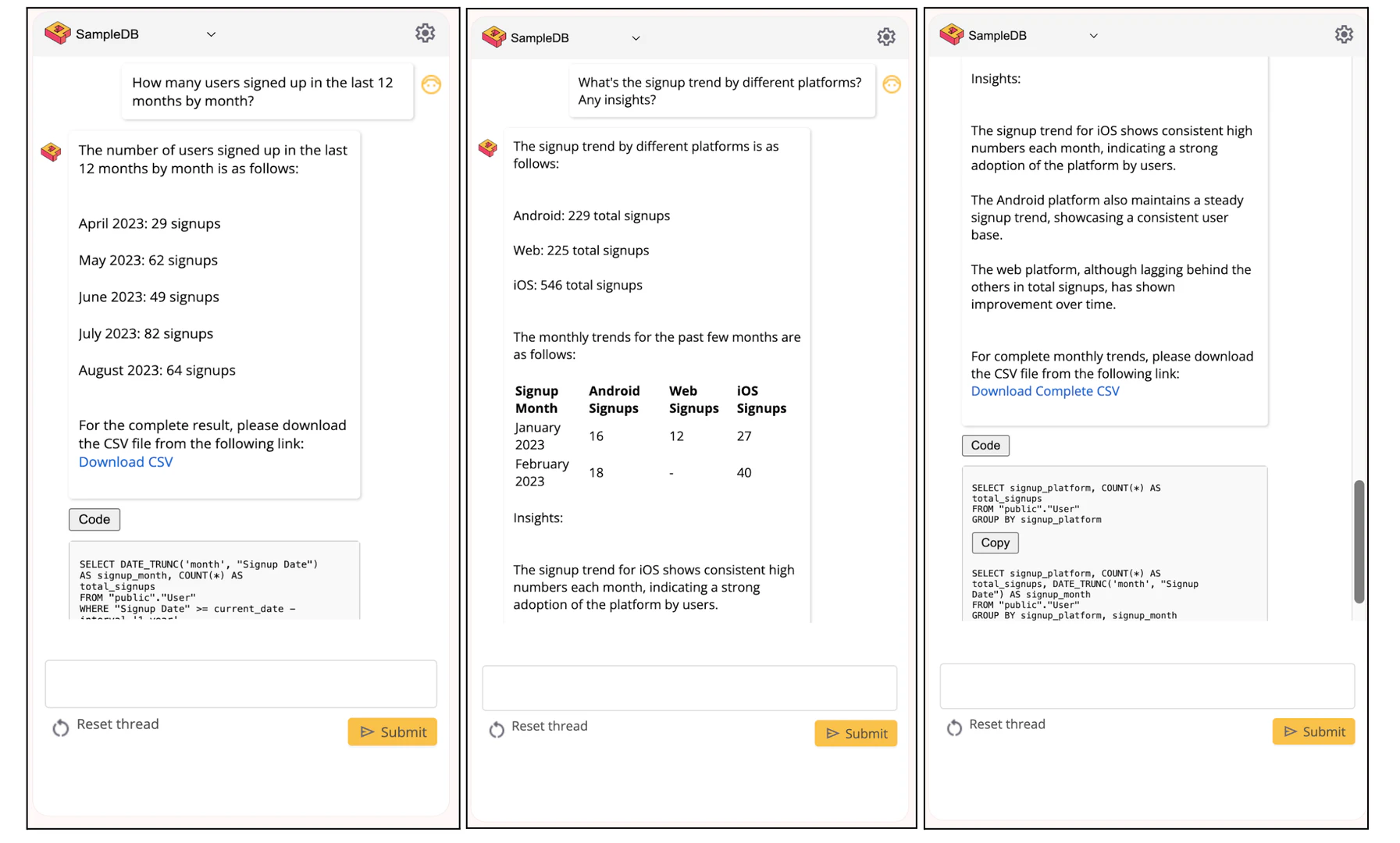Qquest user scenario for business stakeholders