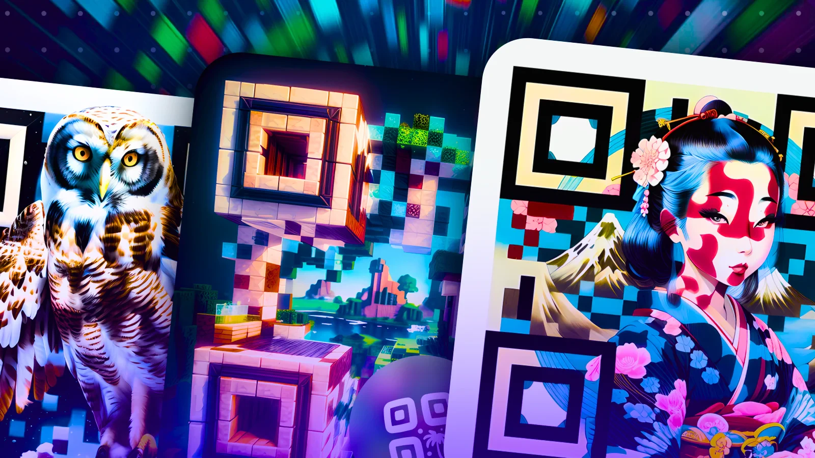 Qrcodeswithai showcasing artistic QR code features