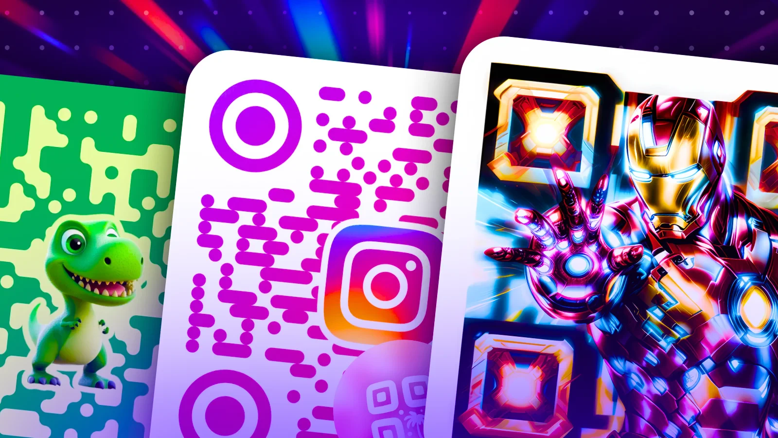 Qrcodeswithai product overview with custom designs