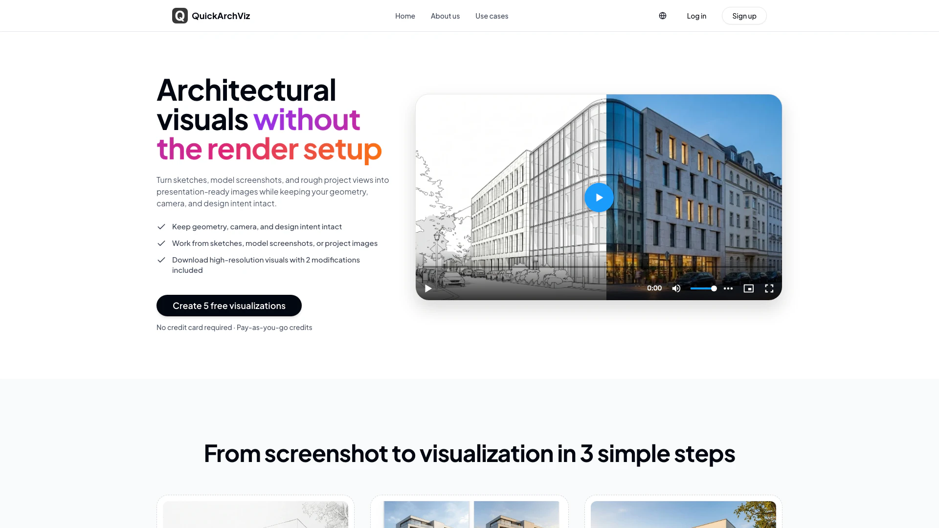 Quickarchviz screenshot