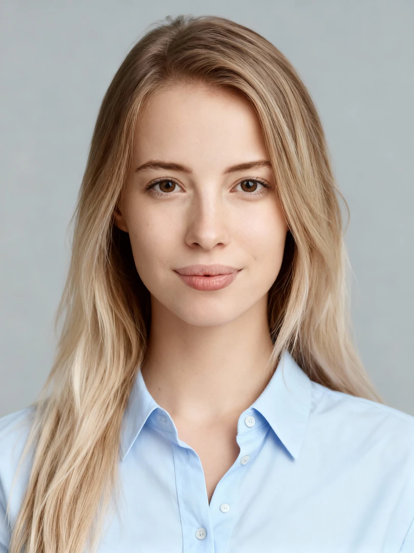 Quickheadshots headshot example wearing light button-down shirt