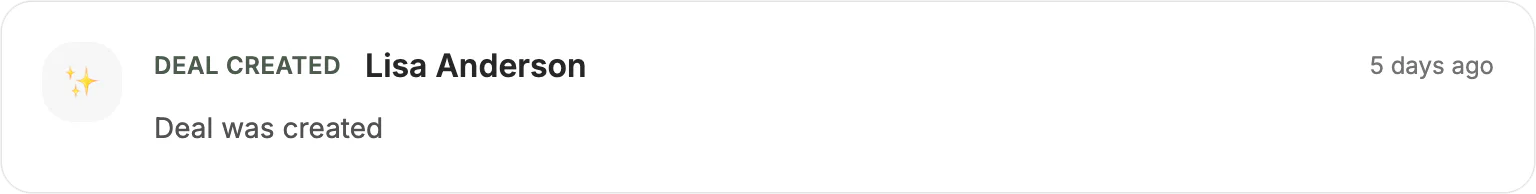 Ralivi feature demonstration showing deal creation process