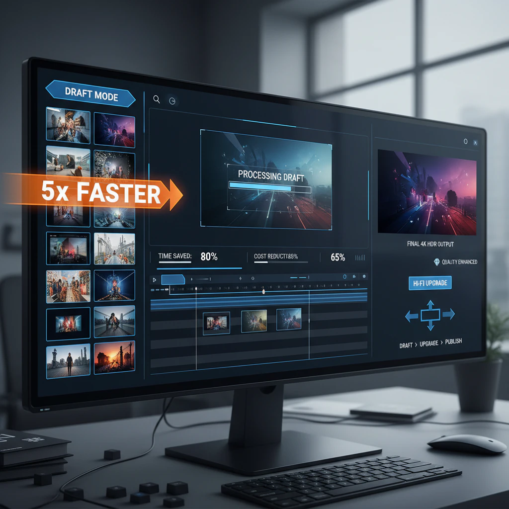 Ray3 Video AI Draft Mode for rapid iteration and creative exploration