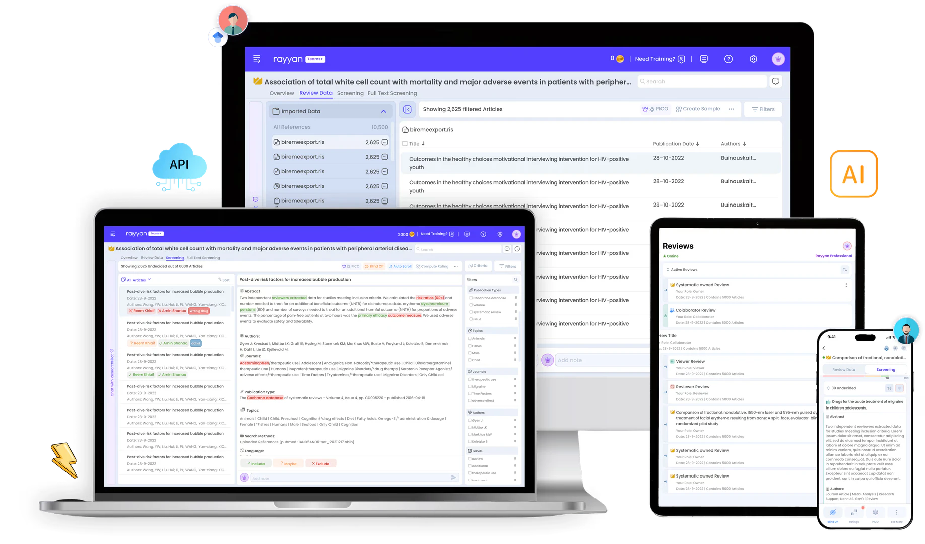 Rayyanai product interface overview