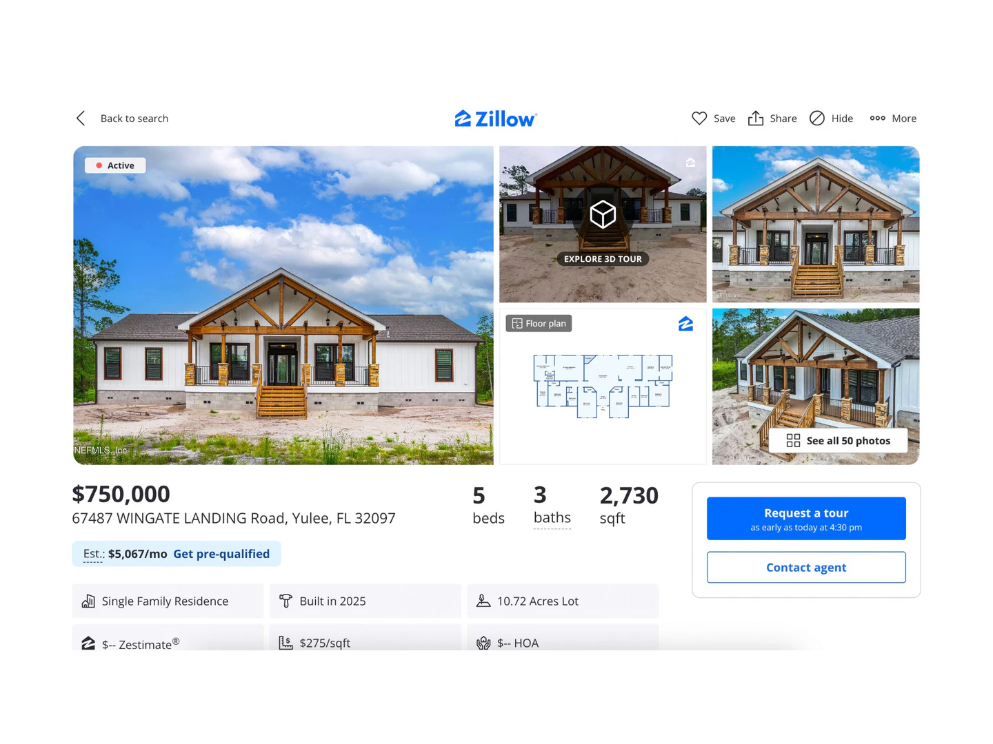Realtorstudio use case example of property listing