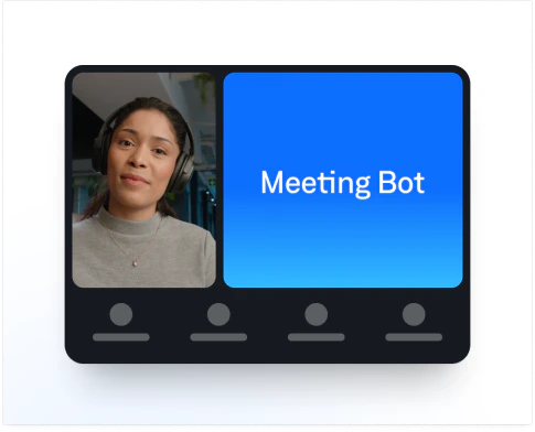 Recall Ai Meeting Bot API interface overview