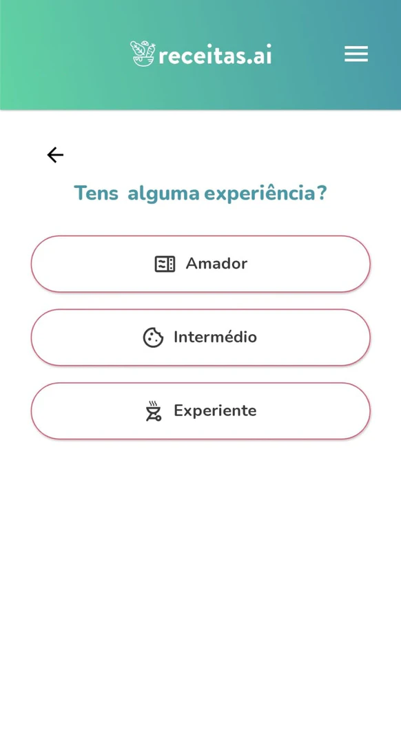 Receitasai product interface overview