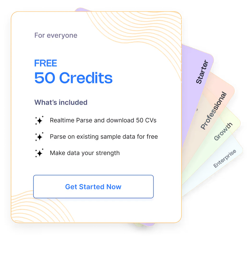Recrewai operation interface for resume parsing