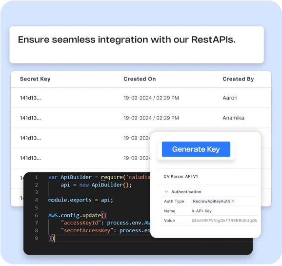 Recrewai showcasing advanced matching capabilities