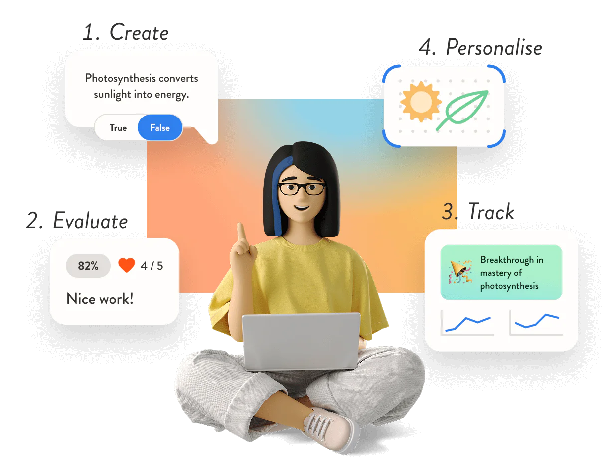 Redmenta product overview with teaching tools