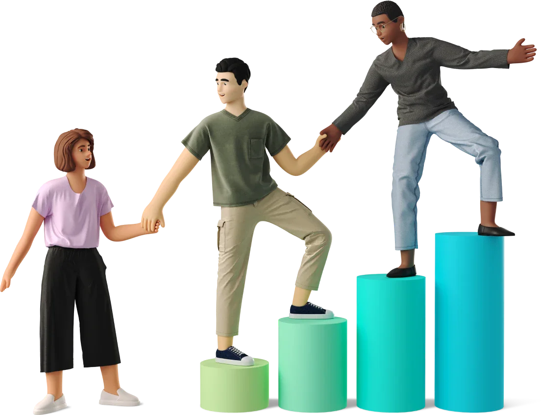 Redmenta user scenario with teachers and students