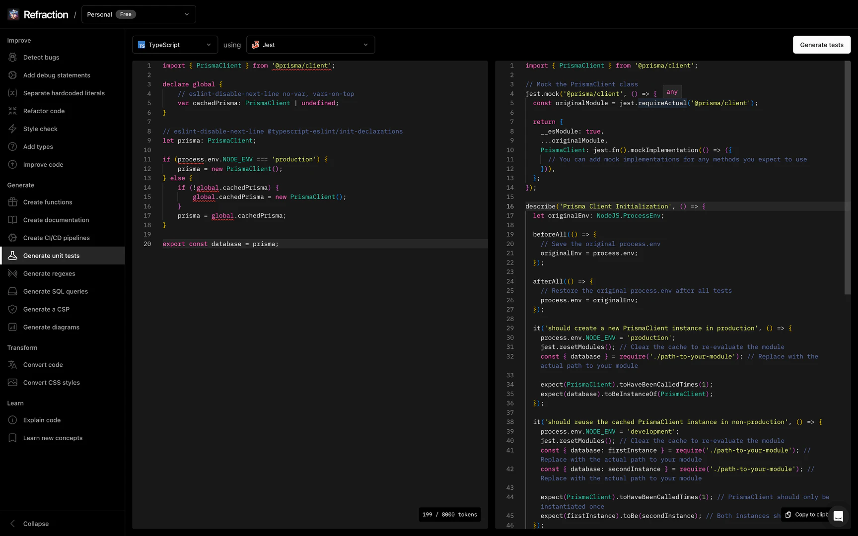 Refraction product interface overview