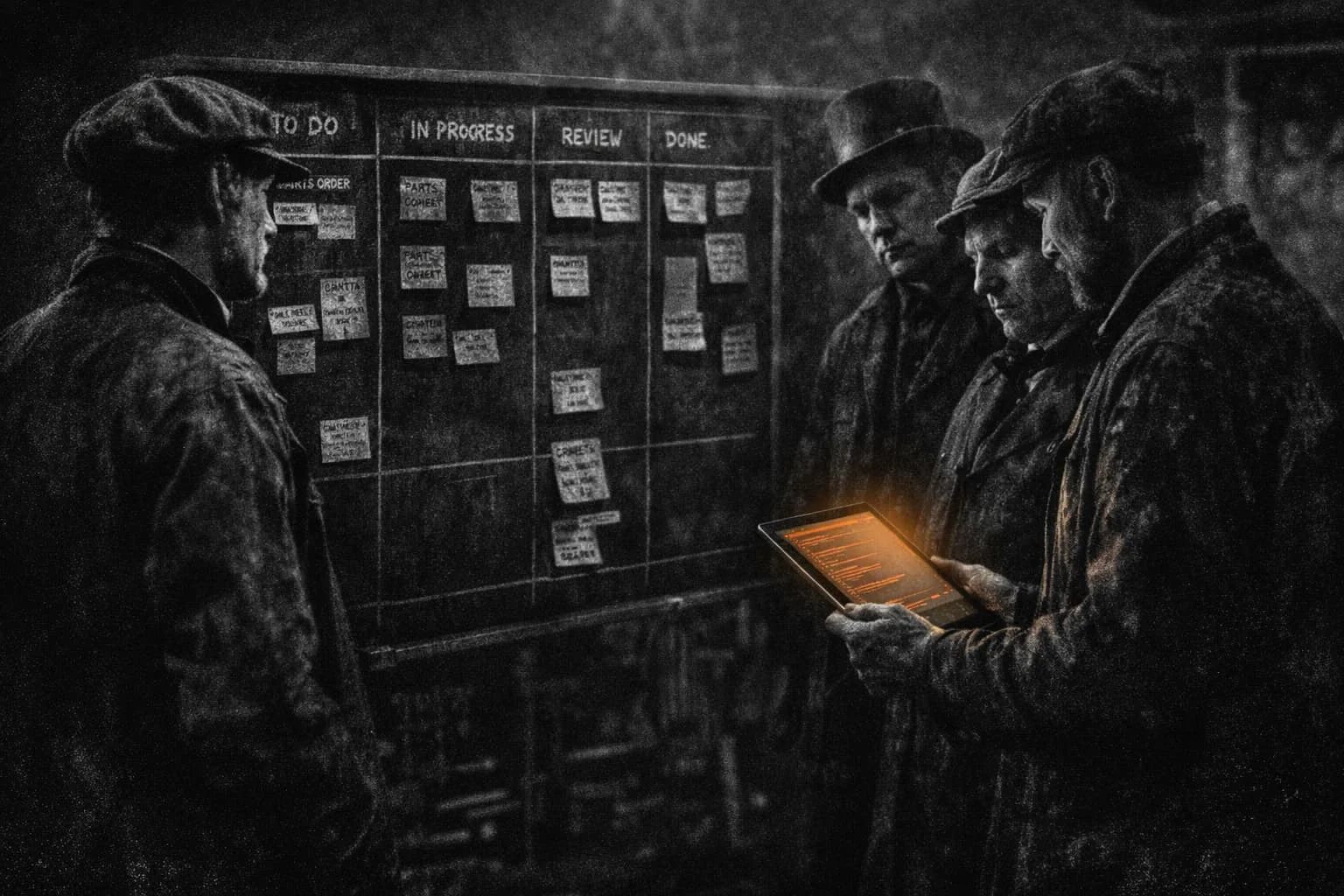 ReLens AI features demonstration on a Kanban board