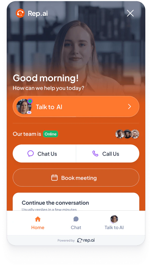 Rep.ai operation interface