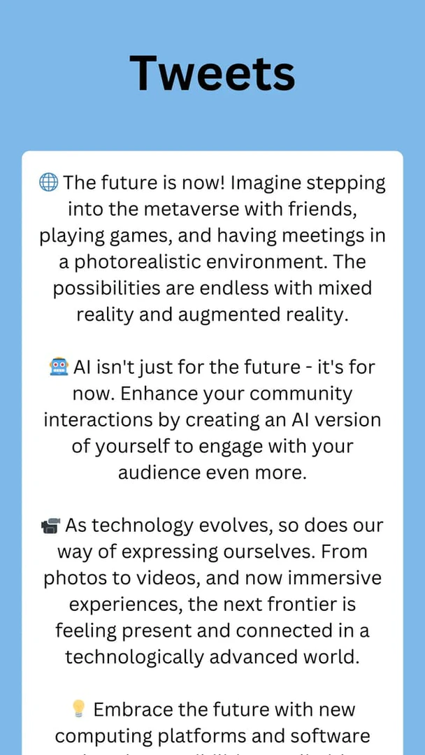 Repurpose use case example for social media posts