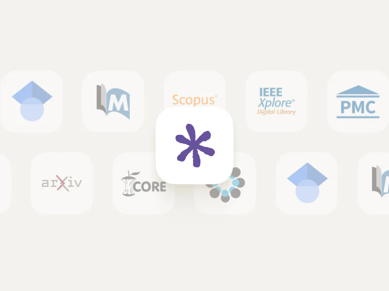 Resea AI academic library feature