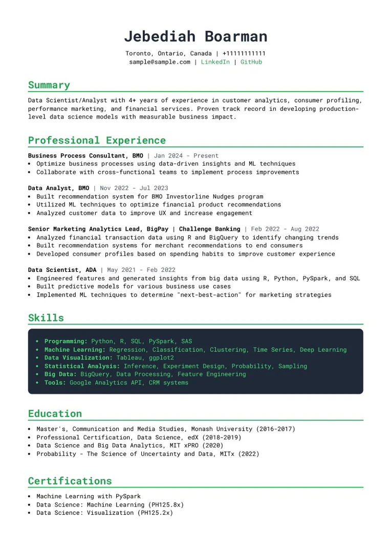 ResumeHog resume tailoring process step 2