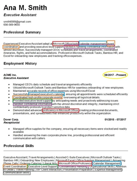 Resumeoptimizerpro usage step screenshot showing optimized resume download