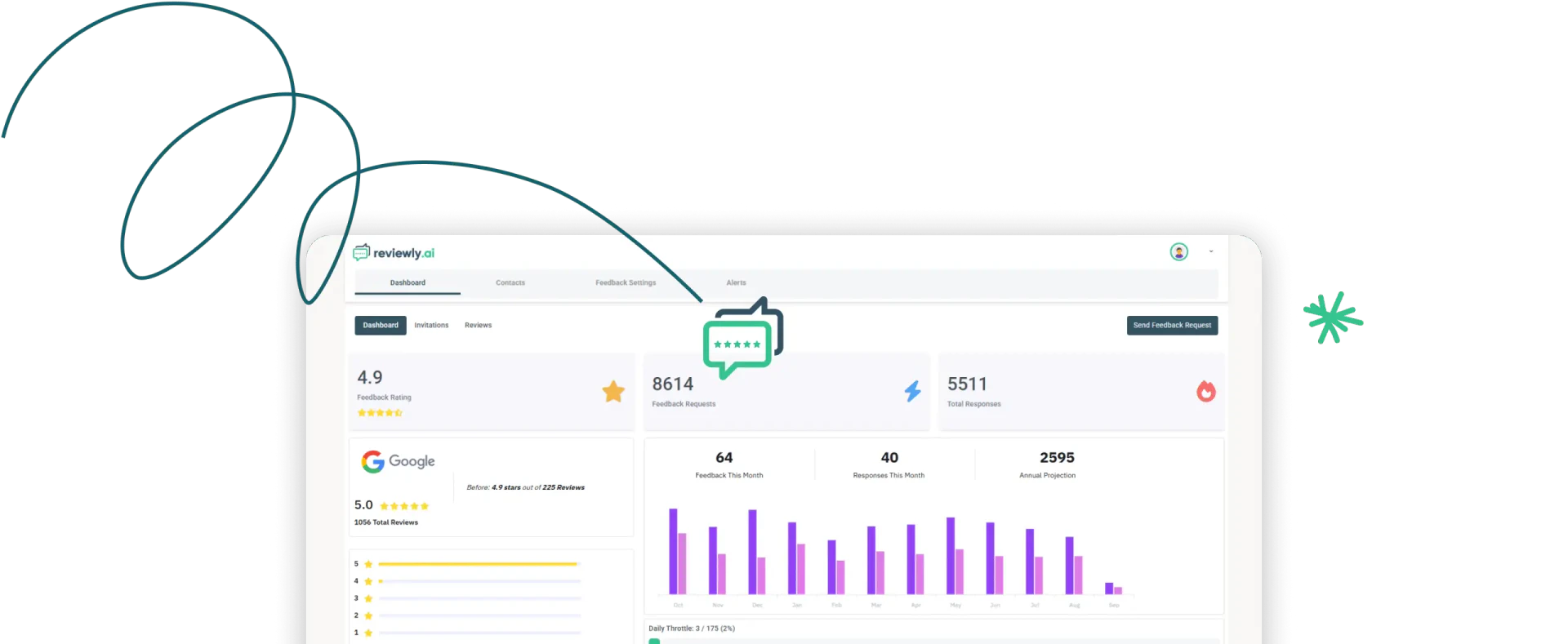 Reviewlyai product interface overview